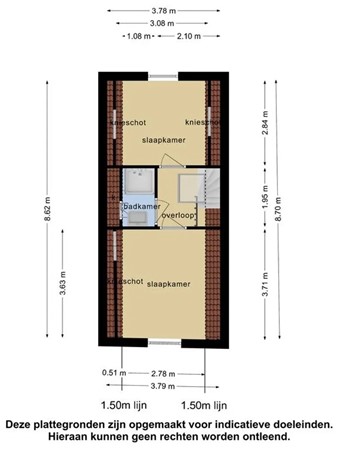 Floorplan - Lanen 43, 8861 CC Harlingen